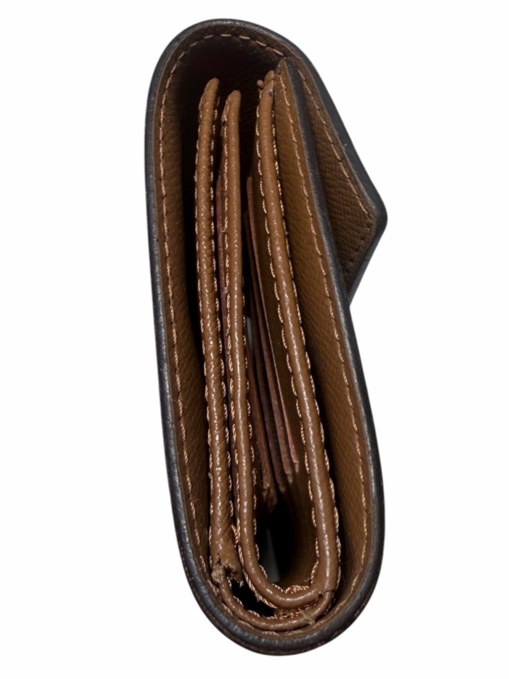 Louis Vuitton Monogram Compact Wallet in Dark Brown with Gold Hardware - Picture 10 of 11